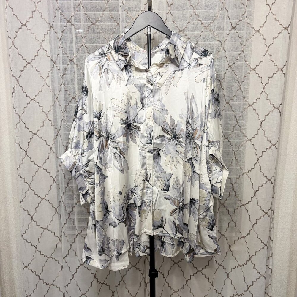 Jess Lea “Look My Way” Oversized Floral Top – XL | New W/O Tags